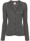 Hermès Pre-Owned 2010s ribbed-knit cardigan - Grey