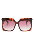 ETRO oversize square-frame sunglasses - Brown