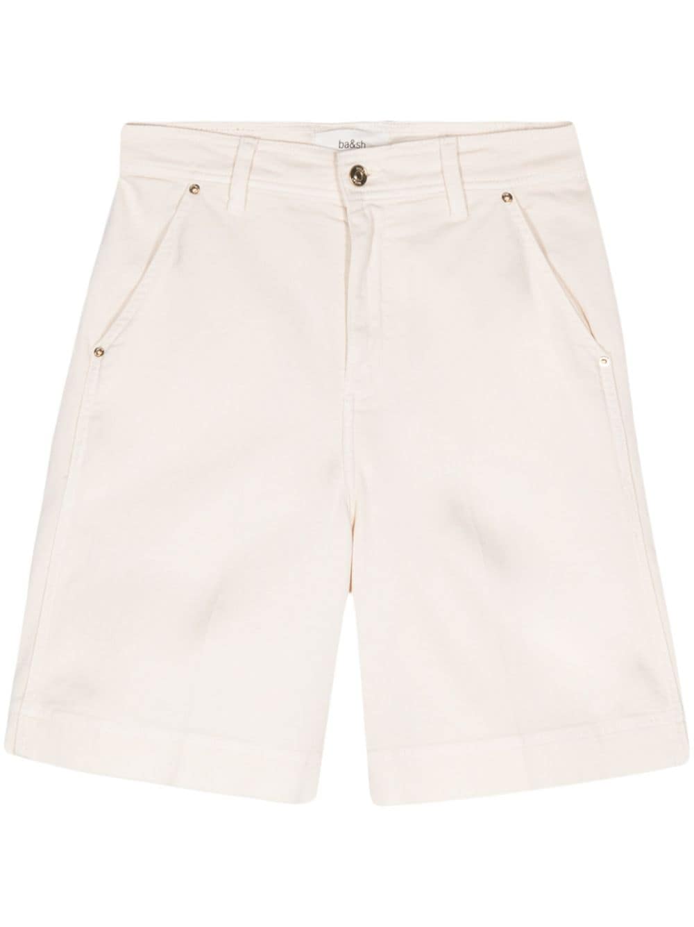 Ba&sh Todd Denim Shorts In Neutral