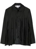 Comme Des Garçons Comme Des Garçons fringed single-breasted jacket - Black