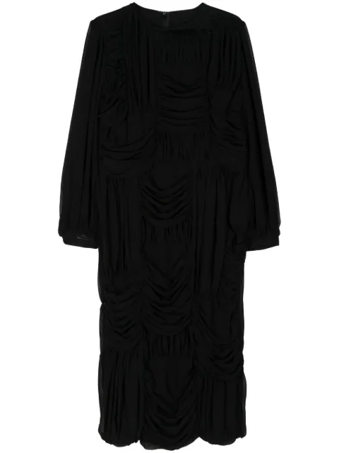 Comme Des Garçons Comme Des Garçons Draped Midi Dress