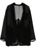 Comme Des Garçons Comme Des Garçons single-breasted blazer - Black