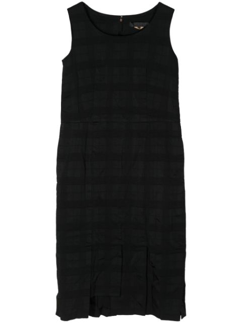 Comme Des Garcons Comme Des Garcons Check Pattern Midi Dress Women