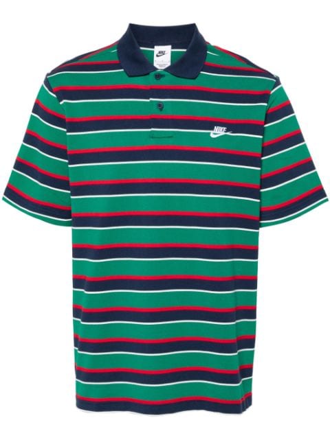 Nike striped cotton polo shirt  