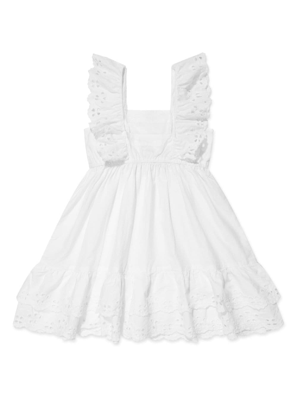 Image 1 of Molo broderie-anglaise ruffled dress