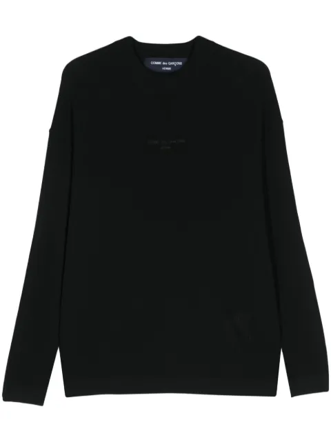 Comme des Garçons Homme logo-embroidered cotton jumper