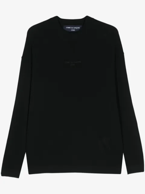 Comme des Garçons Homme trøje med broderet logo