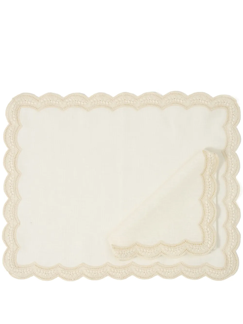 Cabana sets de table Emilia à broderies | blanc | Image 1