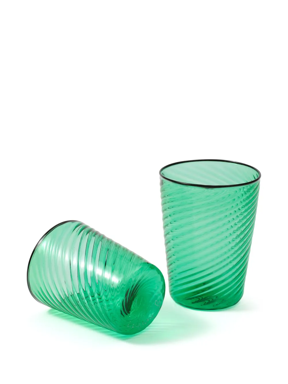  Cabana Venezia Water Glass (set Of Two) - Green 