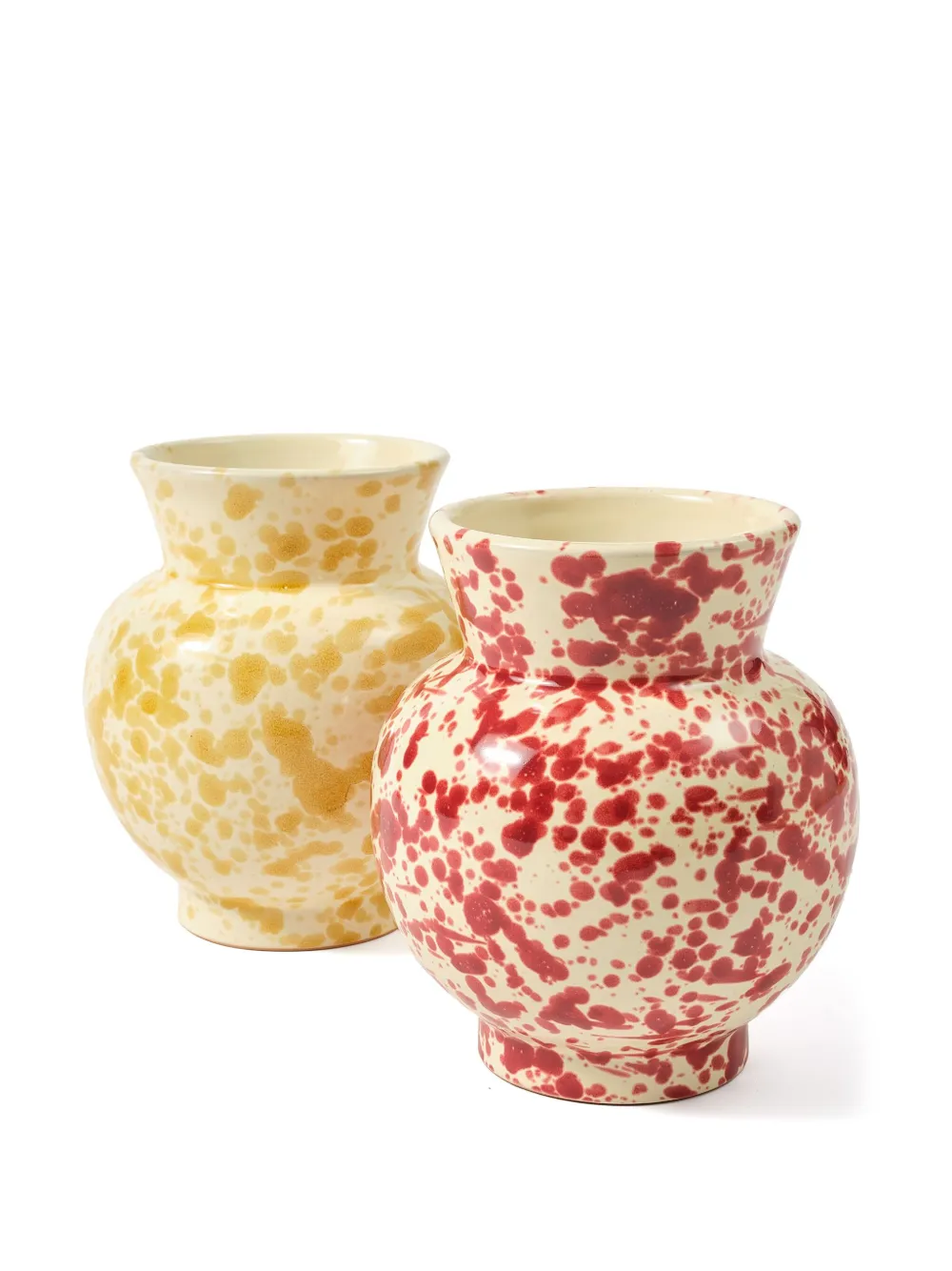  Cabana Speckled Vase - Yellow 