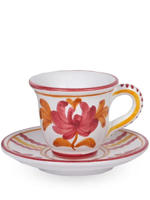 Cabana Blossom espresso cup and saucer