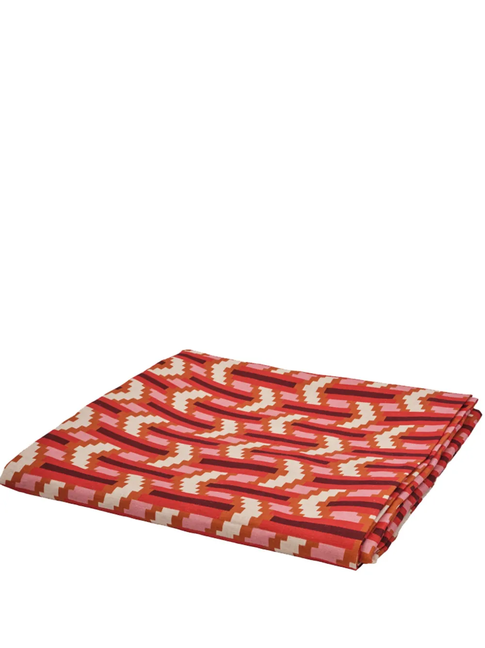 Cabana Chevron geometric-pattern tablecloth | Red | Image 1