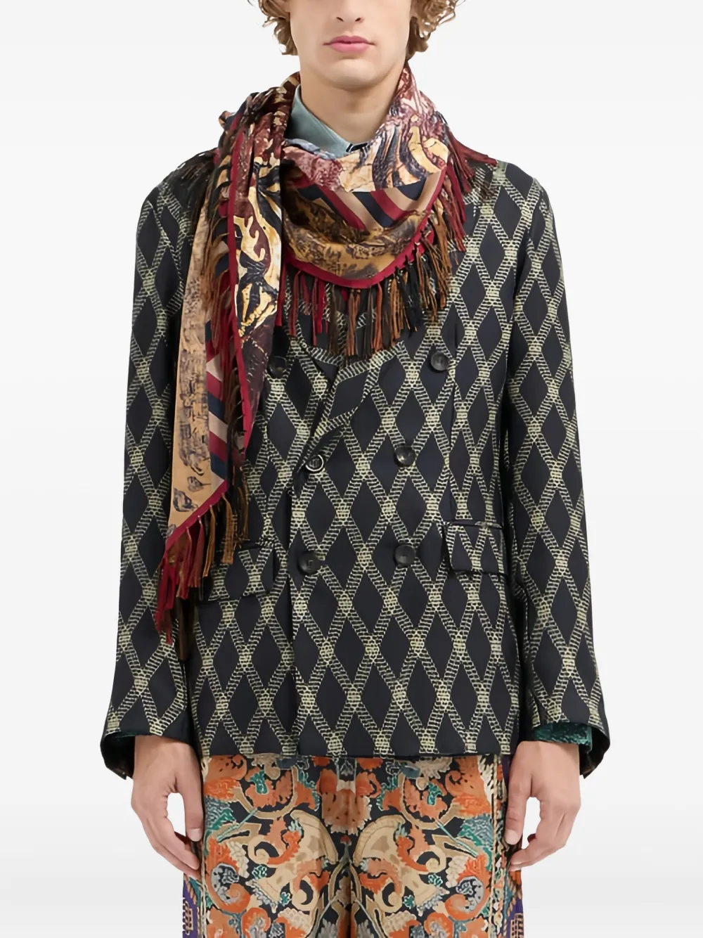 Pierre-louis Mascia Aloeuw Scarf In Multi