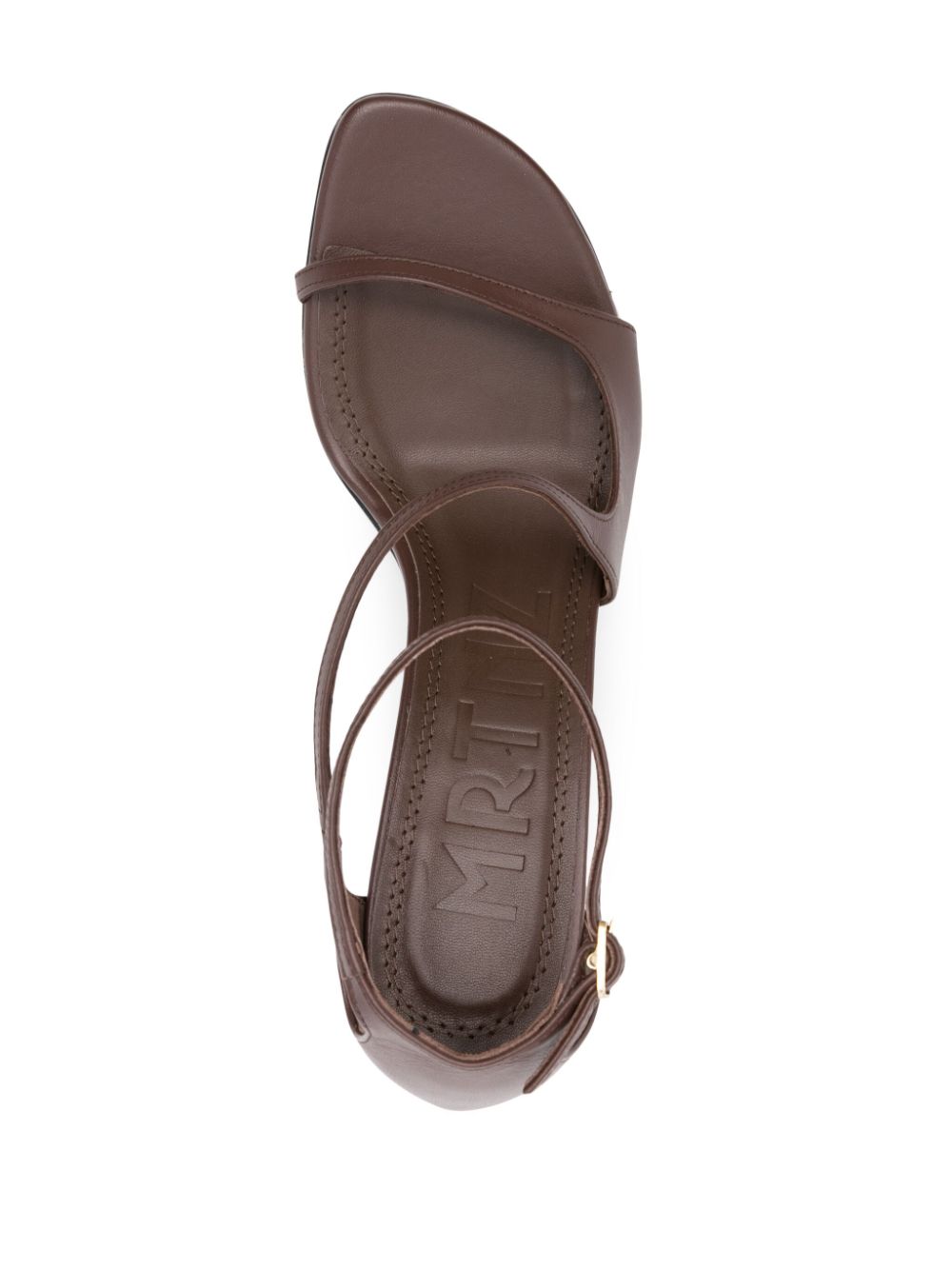 Souliers Martinez Dakota 70mm leather sandals Brown