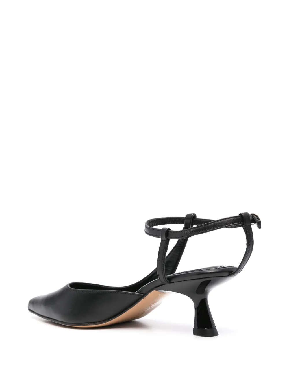 Souliers Martinez 55mm Ivone Leather Pumps In Black