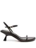 Souliers Martinez 55mm Ivone leather sandals - Brown