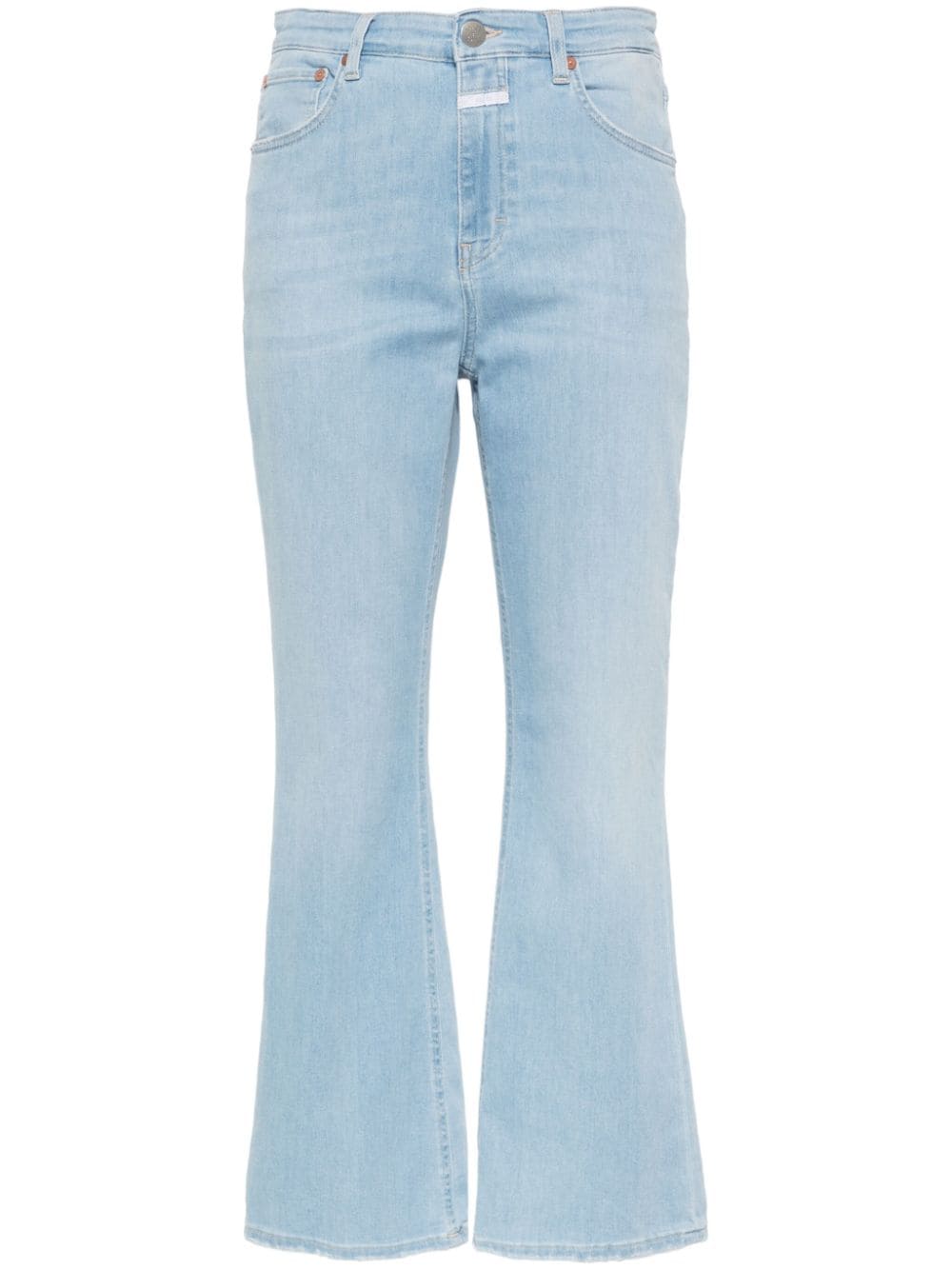 Closed Hi-Sun jeans met logopatch Blauw