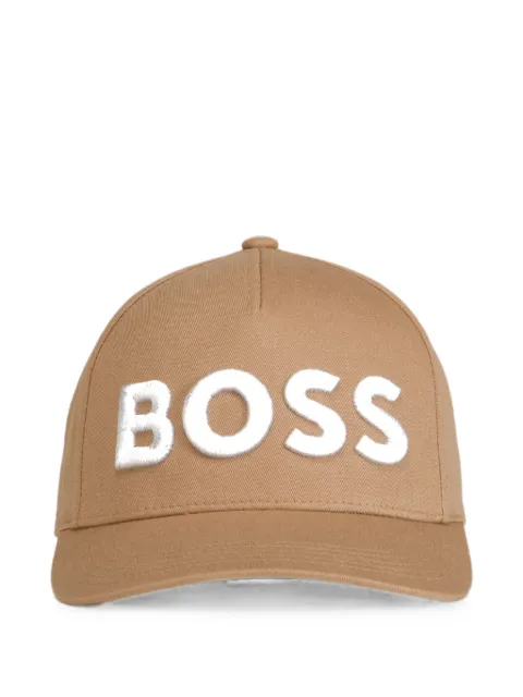 BOSS logo-embroidered cap
