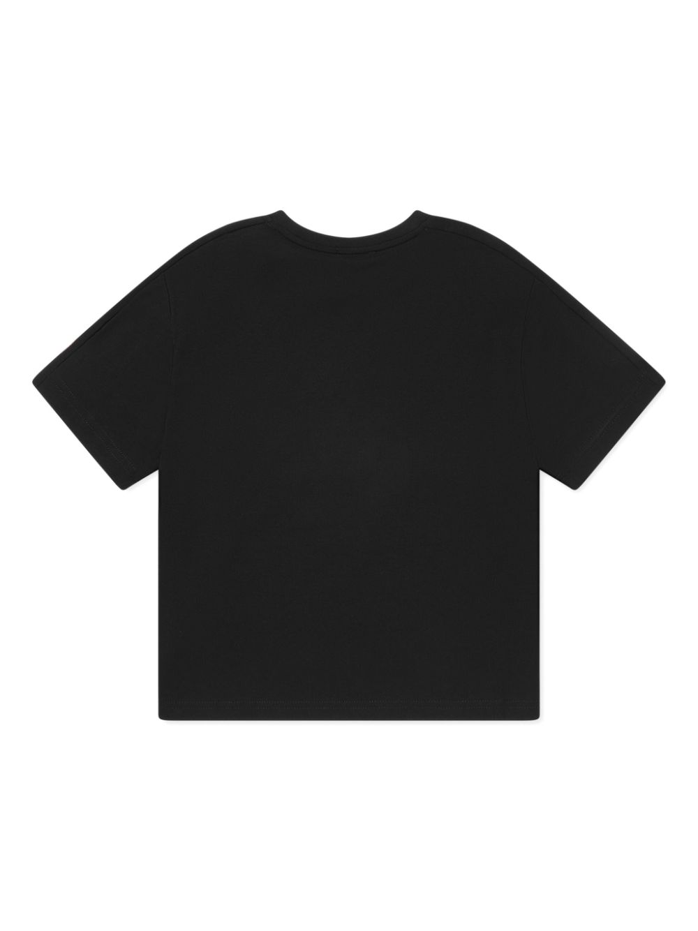 Emporio Armani Kids Katoenen T-shirt met logopatch Zwart