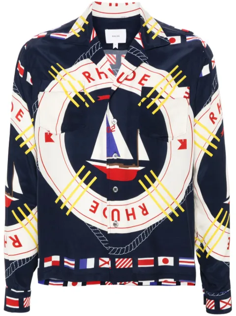 RHUDE chemise Flag Sail
