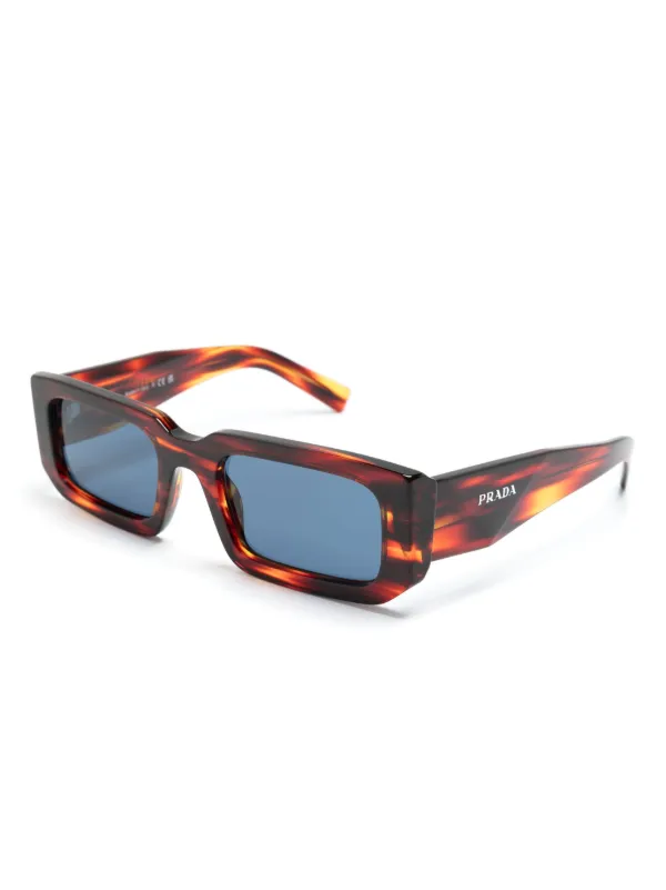 Prada Eyewear スクエアフレーム サングラス | ブラウン