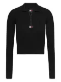Tommy Hilfiger logo-embroidered jumper - Black