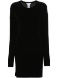 LEMAIRE layered cotton mini dress - Black