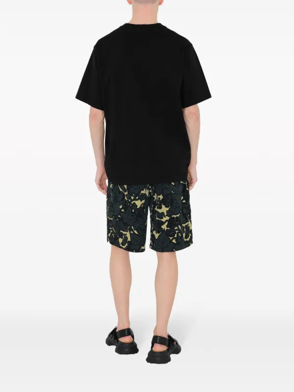 BURBERRY Floral Print Bermuda ショートパンツ Burberry floral-print Bermuda Shorts | Black | FARFETCH PH
