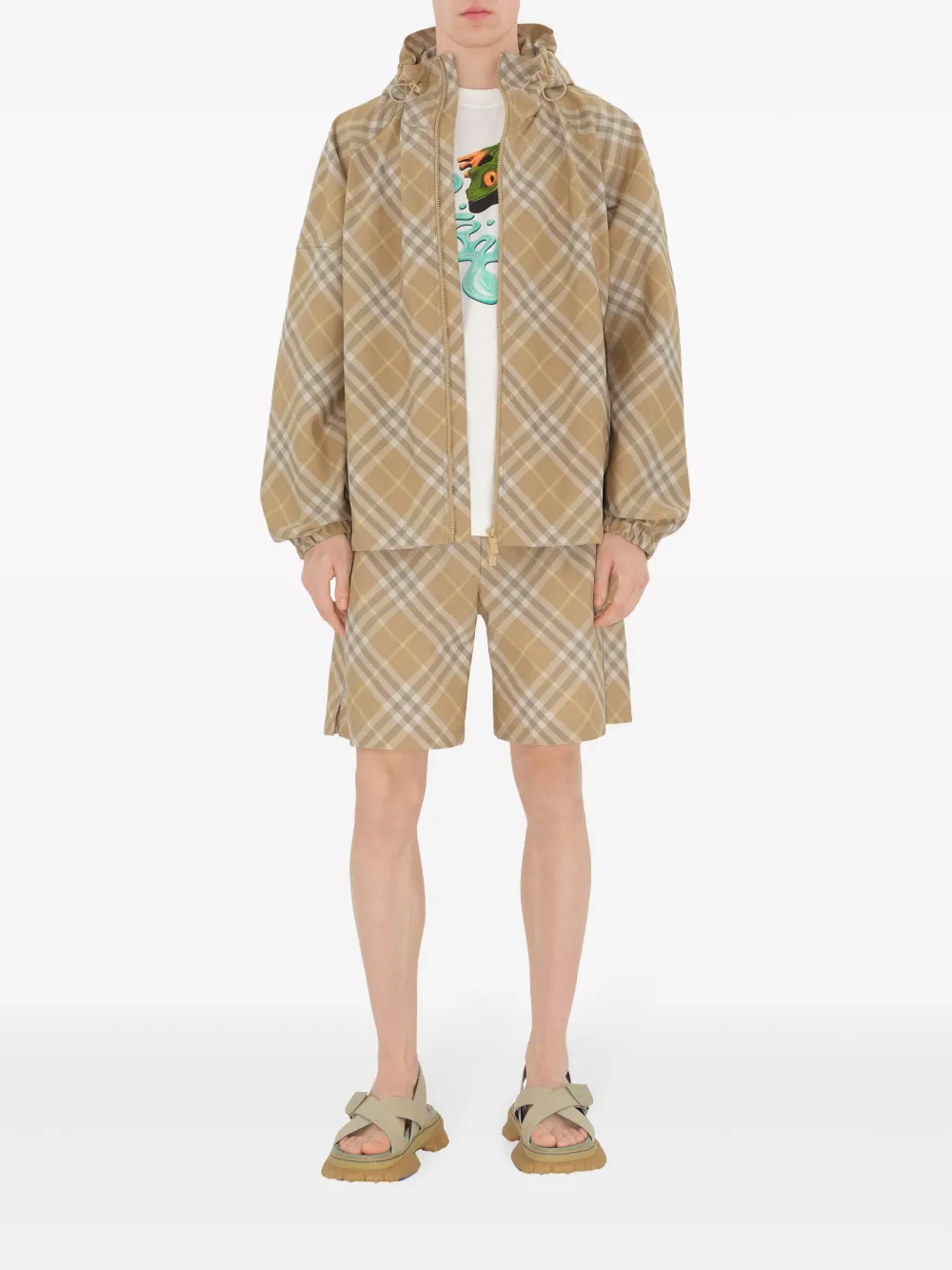 Burberry Geruit jack - Beige