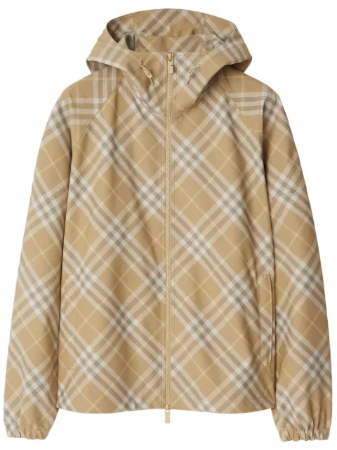 Burberry check-print hooded jacket Men