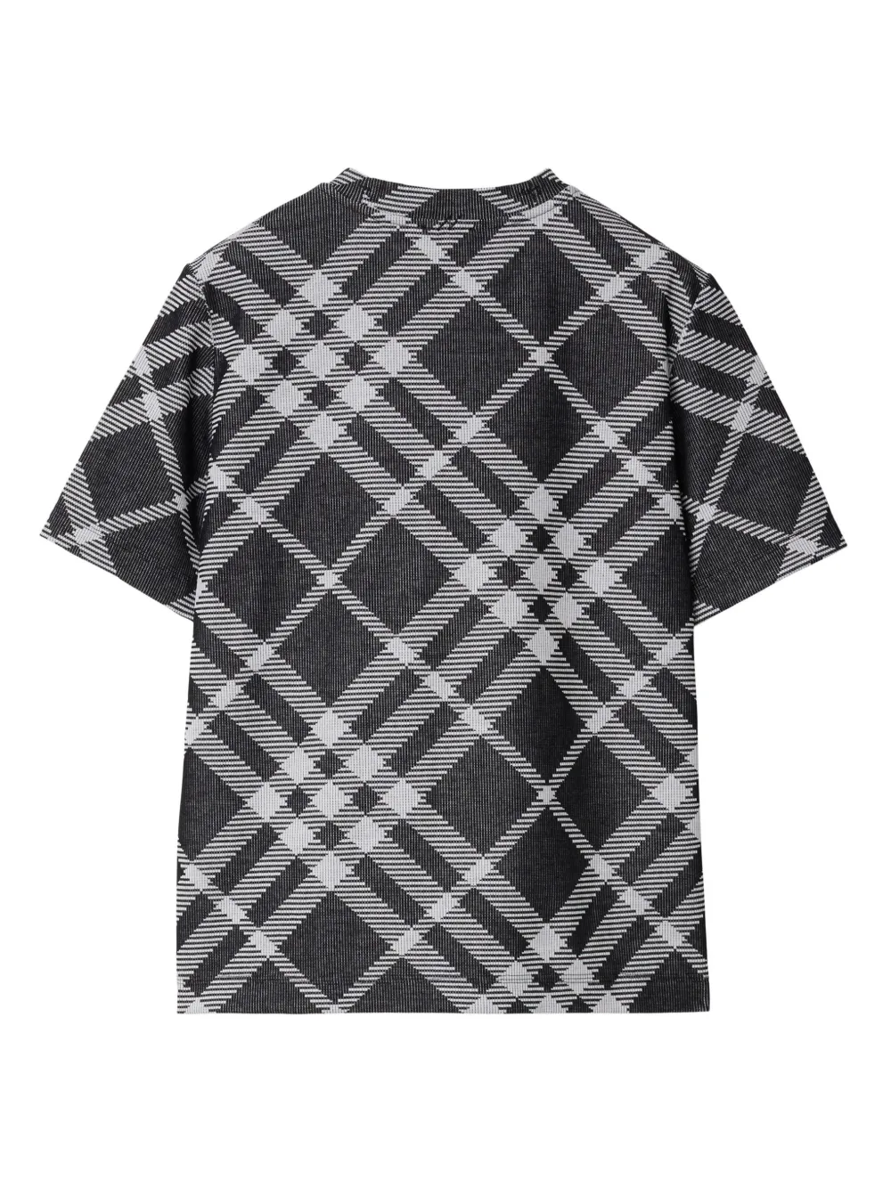 Burberry Geruit T-shirt Zwart