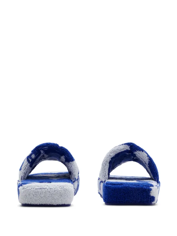 Open toe towelling slippers hot sale