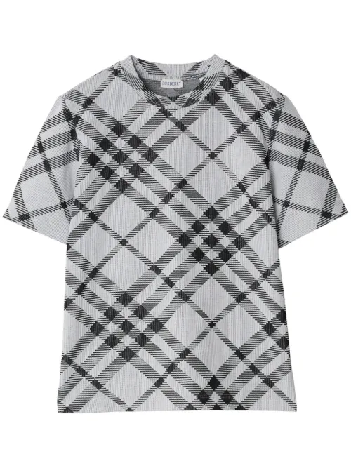 T-shirt à carreaux - Burberry - Modalova