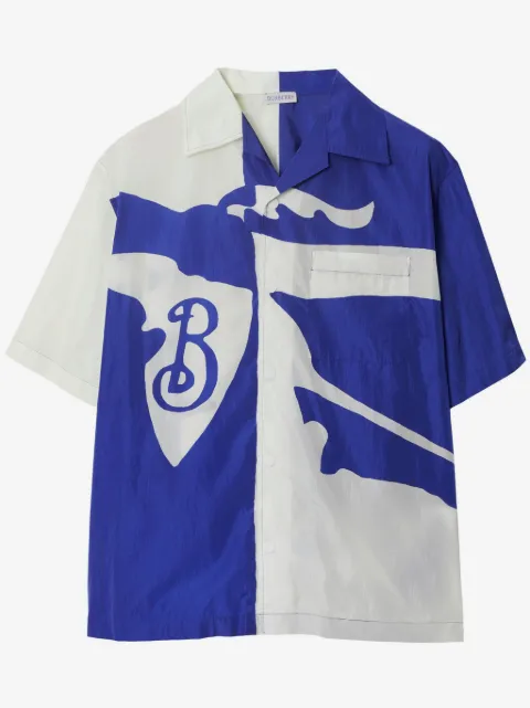 Burberry Equestrian knight two-tone shirt