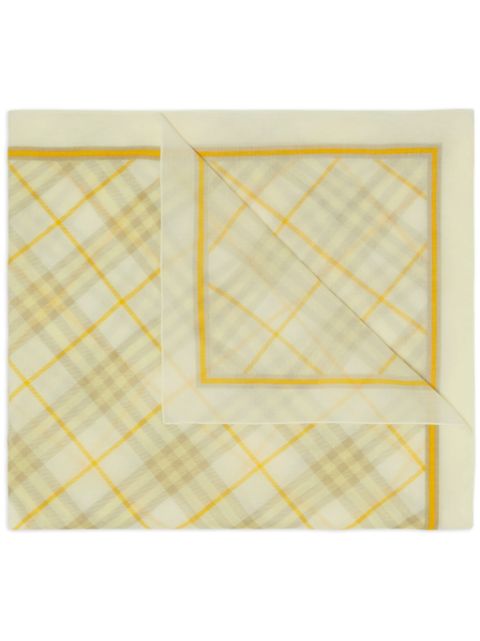 Burberry checked cotton scarf Men