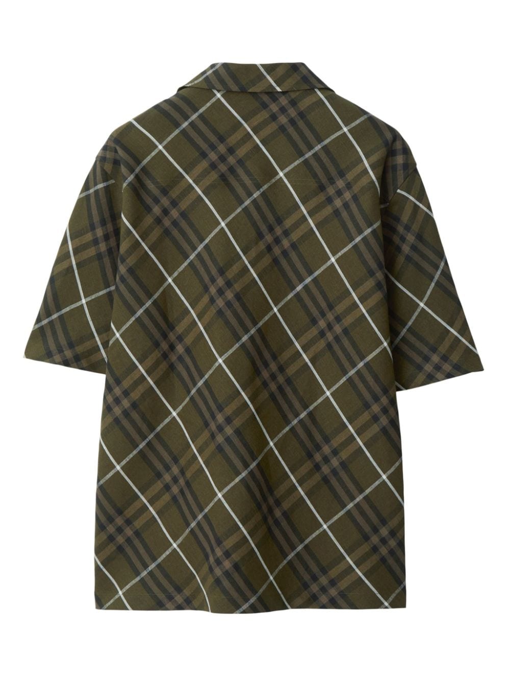 Burberry Geruit overhemd - Groen