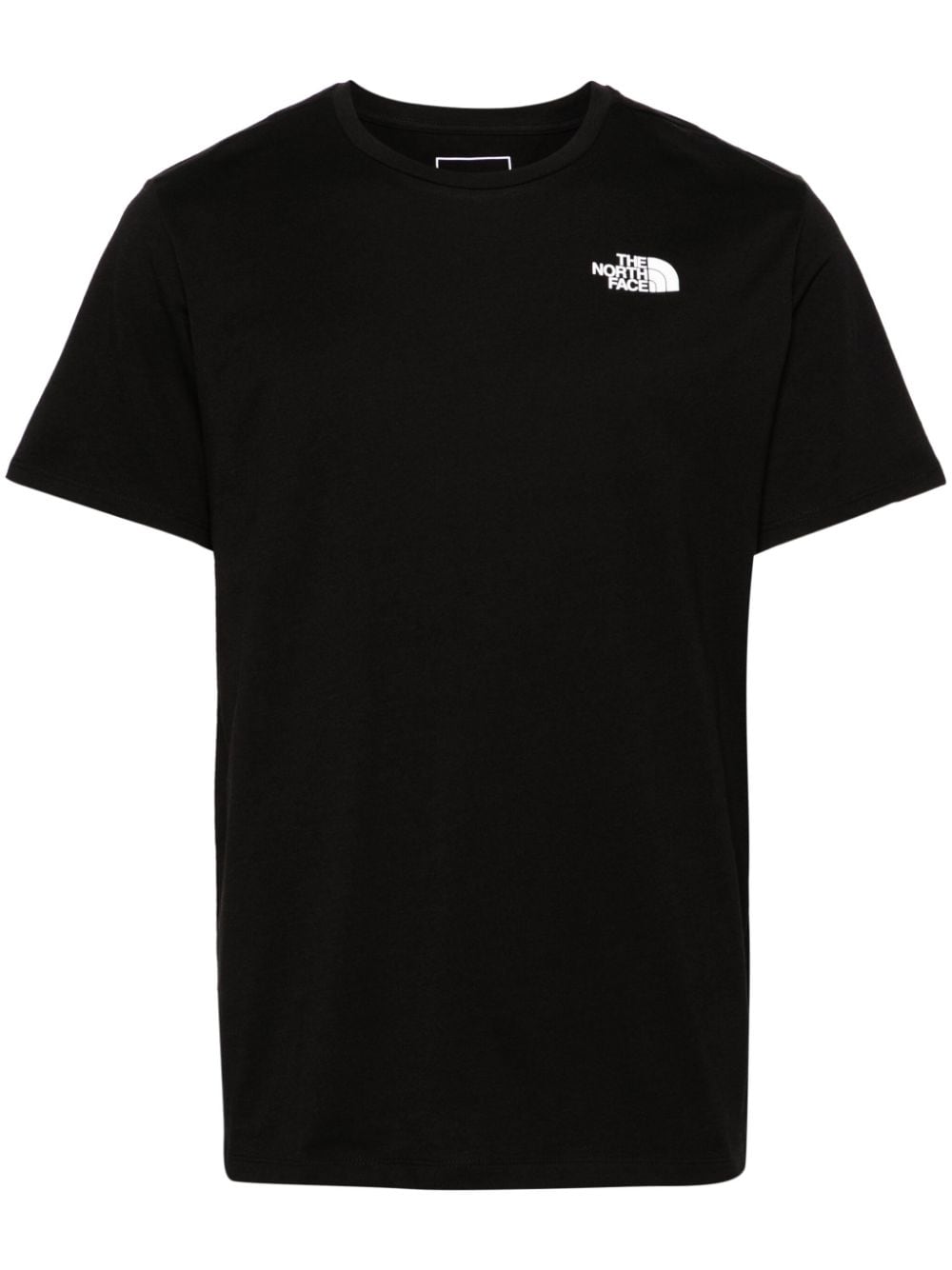 The North Face T-shirt met print Zwart
