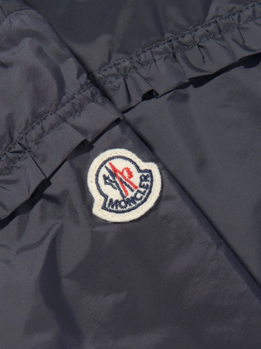 Moncler Enfant Regenjack met capuchon Blauw