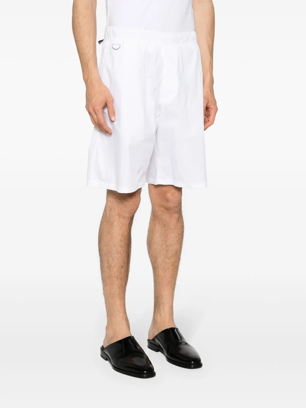 Shop Low Brand Combo Poplin Bermuda Shorts In White