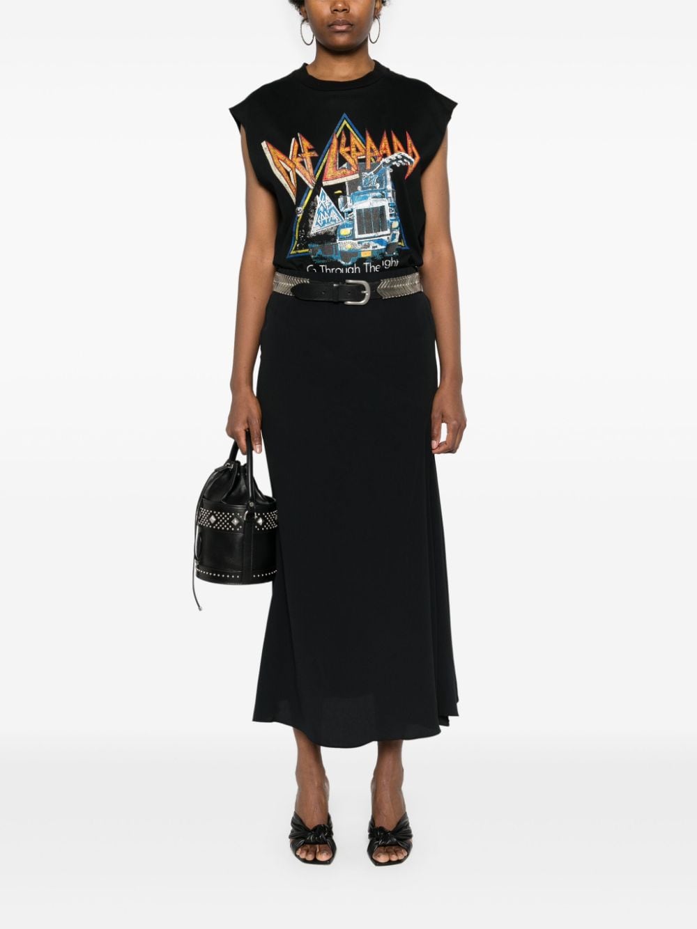 ISABEL MARANT Katae midi skirt - Zwart