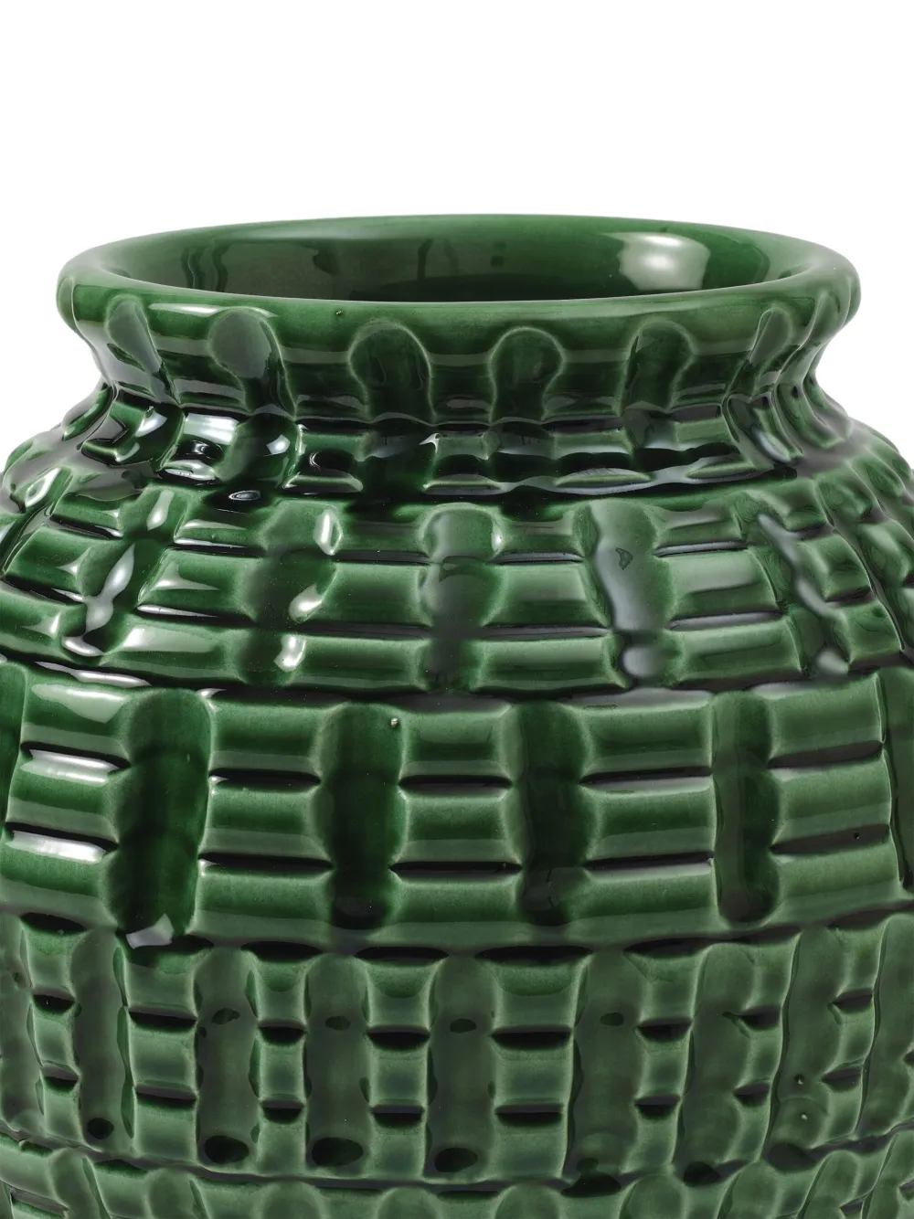 Cabana Geometric vaas (25,5 cm) - Groen