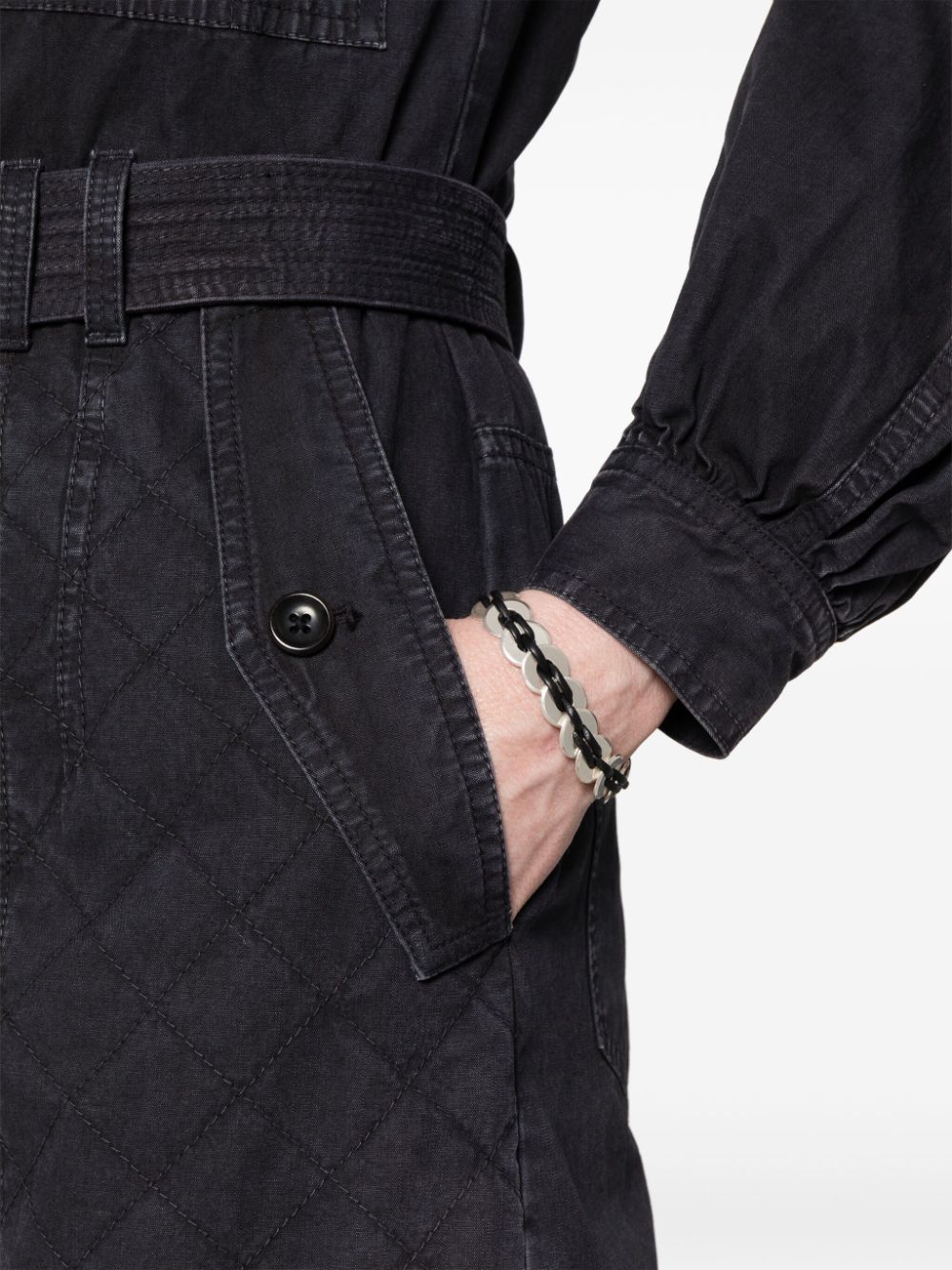 Shop Isabel Marant Disc-detailing Bracelet In Black