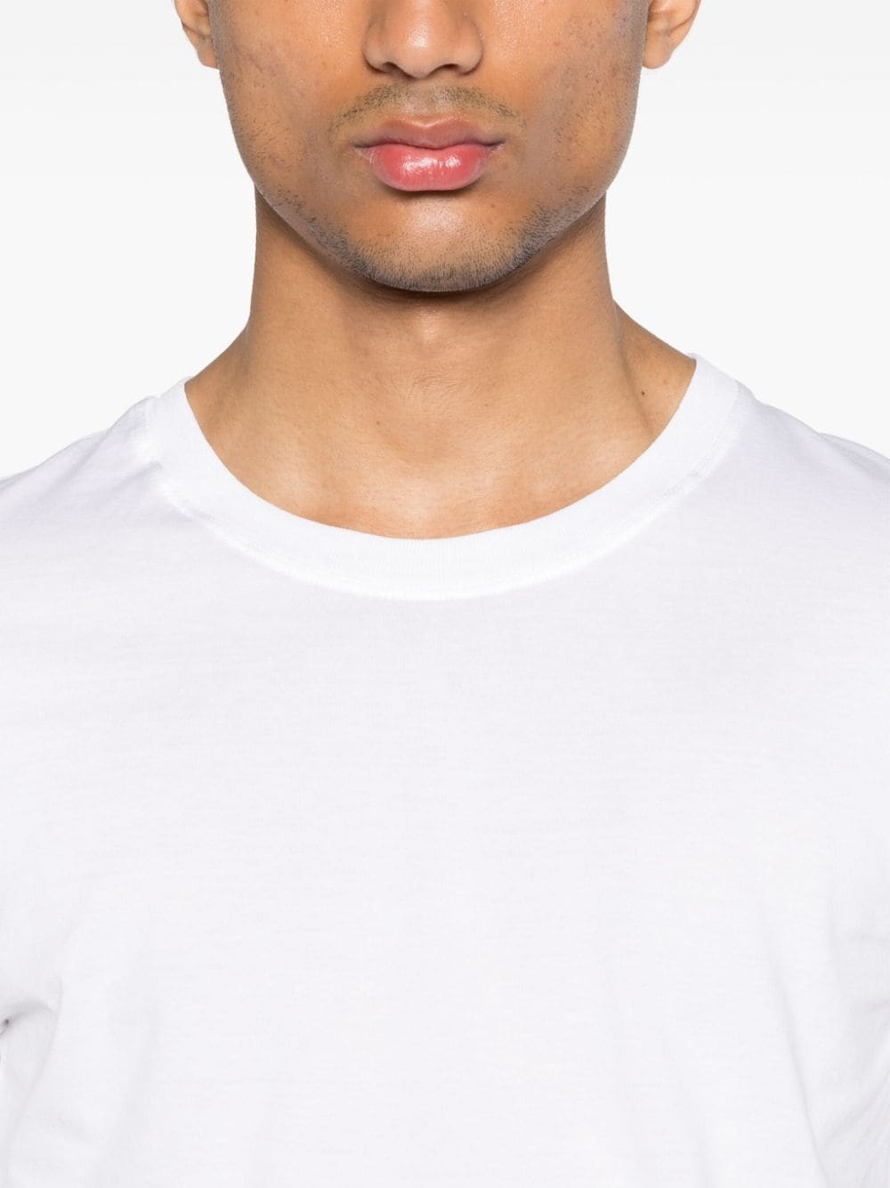 Shop Kired Crew-neck Cotton T-shirt In White