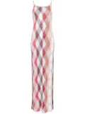 Missoni plaid woven maxi dress - Pink