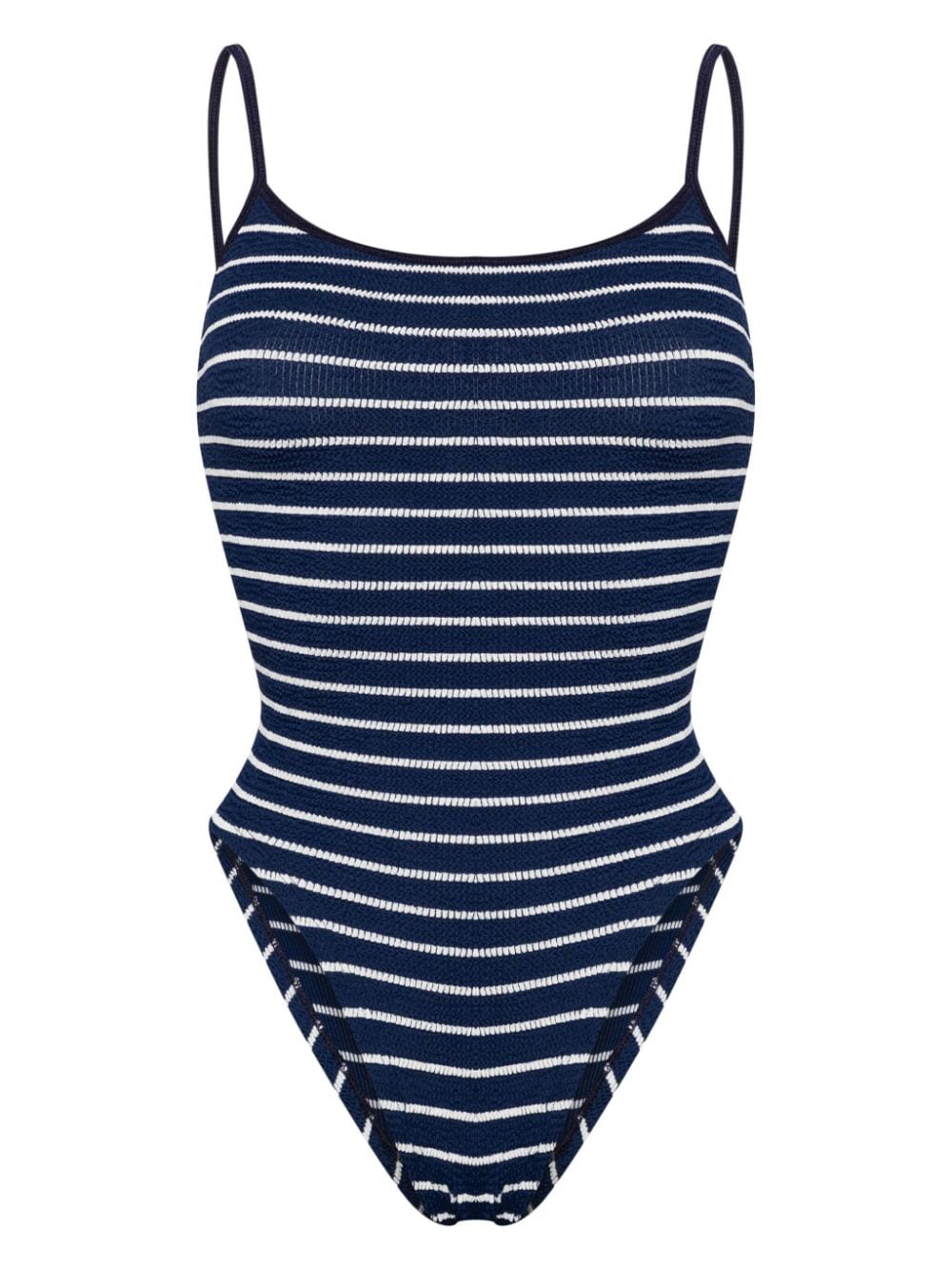 Hunza G Pamela Striped Swimsuit In Blue