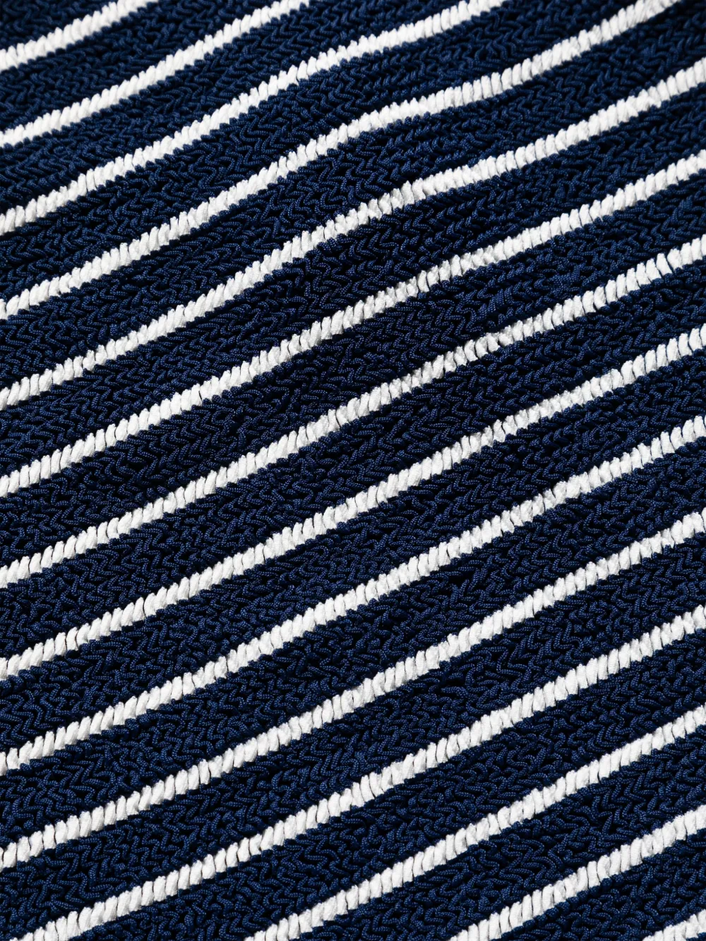 Hunza G Pamela badpak met gekreukt effect Blauw