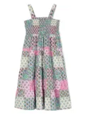 MC2 Saint Barth Kids floral-print cotton dress - Blue