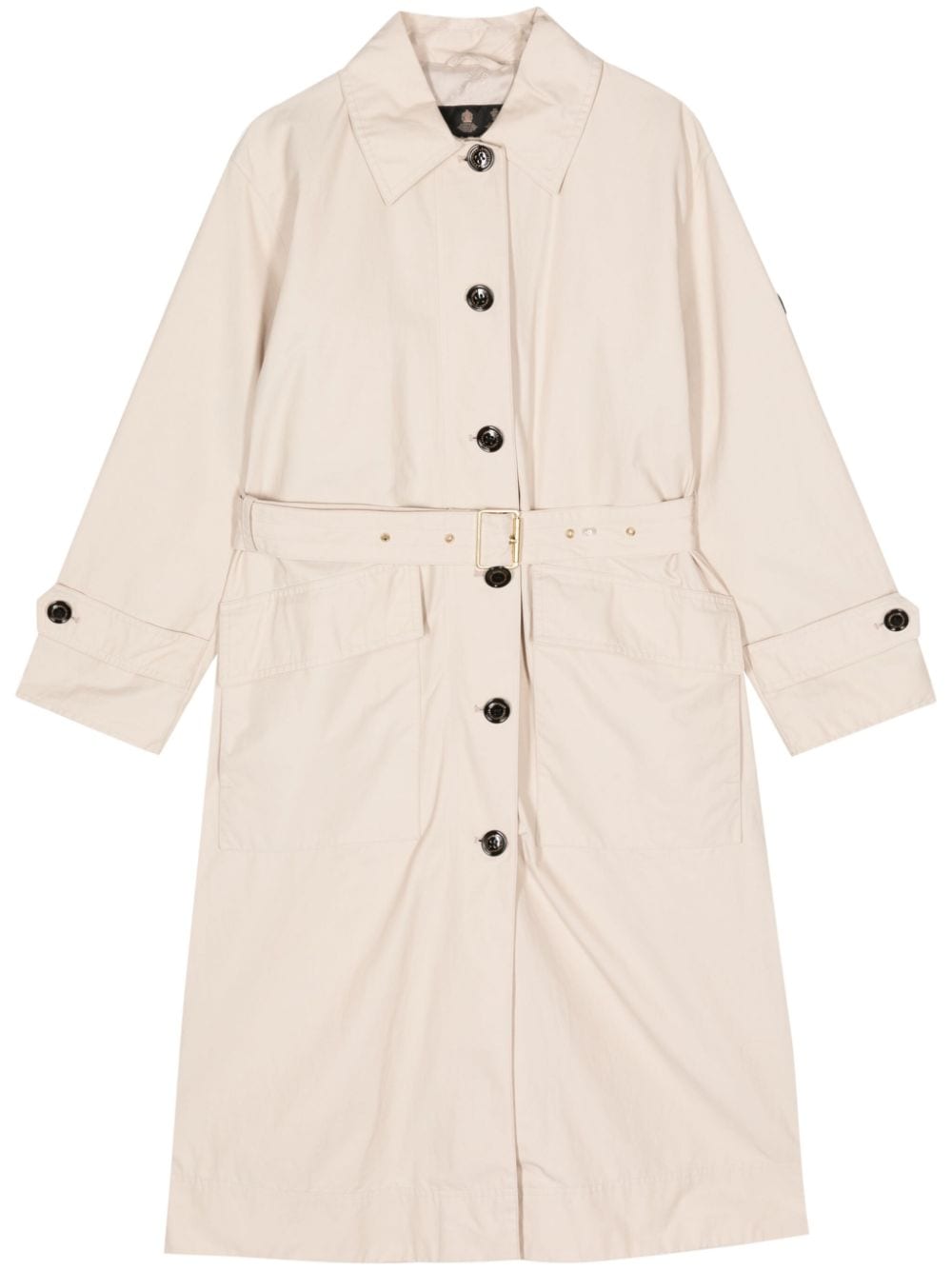 Barbour International Single-breasted Trench Coat In Neutrals