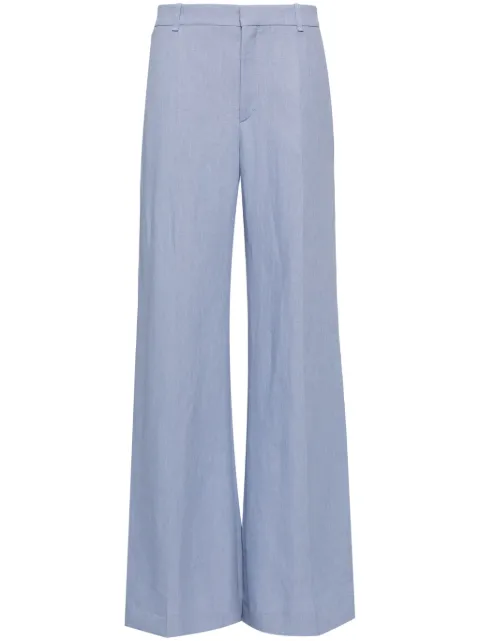 Chloé pantalones acampanados con tiro bajo