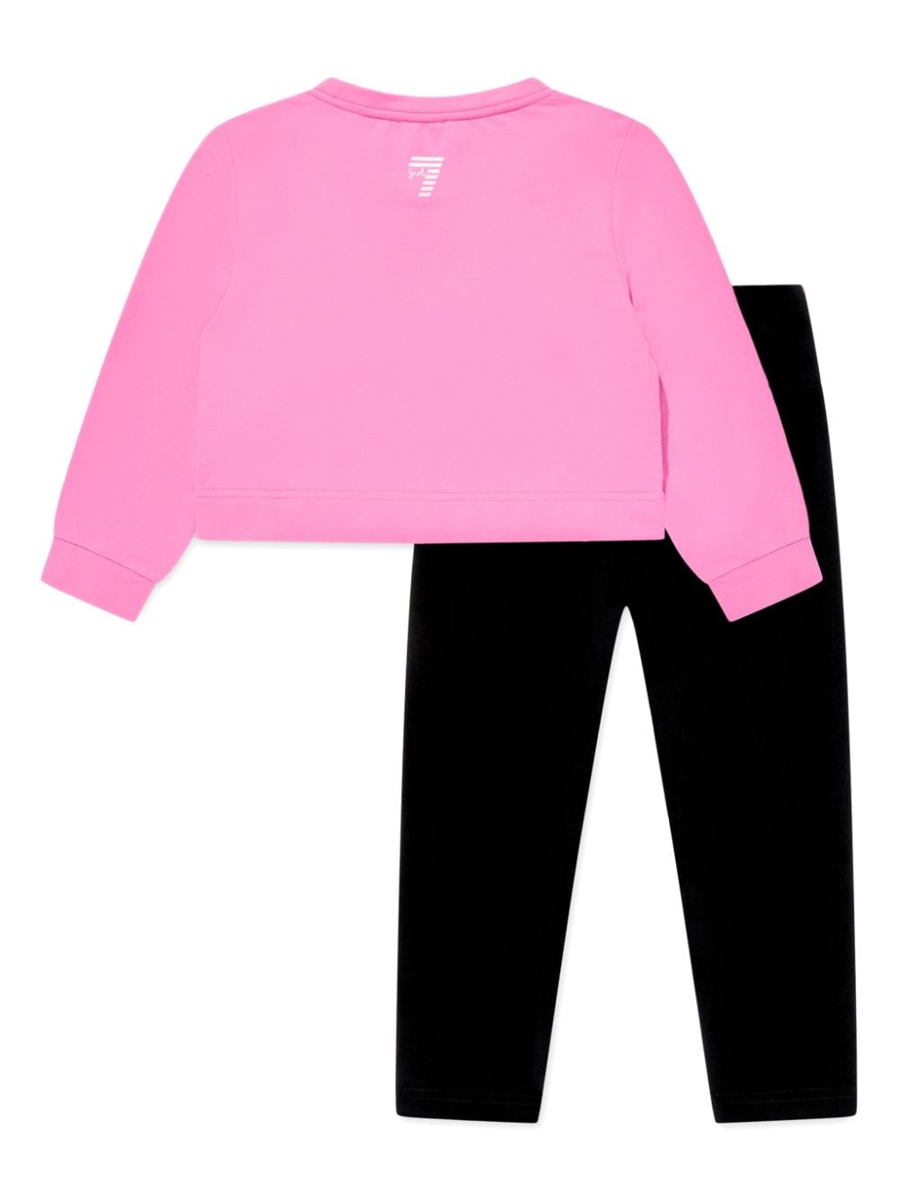 Shop Emporio Armani Logo-print Sweatshirt And Trousers In Pink
